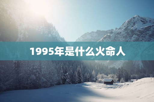 1995年是什么火命人