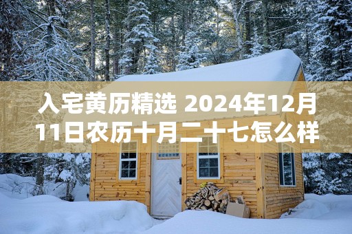 入宅黄历精选 2025年12月11日农历十月二十七怎么样