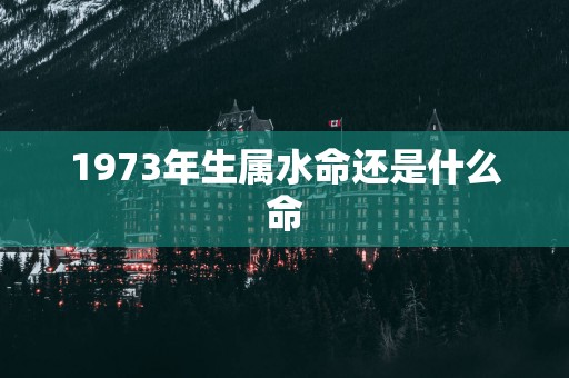 1973年生属水命还是什么命