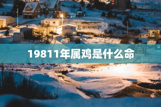 19811年属鸡是什么命