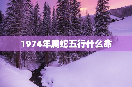 1974年属蛇五行什么命