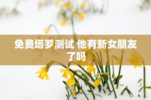 免费塔罗测试 他有新女朋友了吗