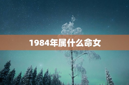 1984年属什么命女