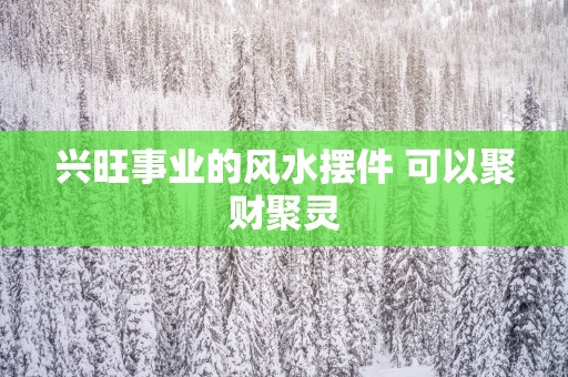兴旺事业的风水摆件 可以聚财聚灵