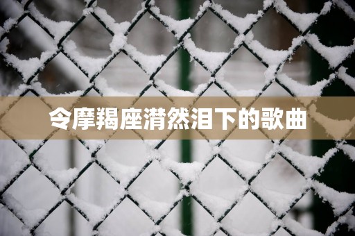 令摩羯座潸然泪下的歌曲