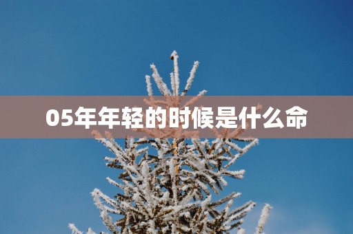 05年年轻的时候是什么命