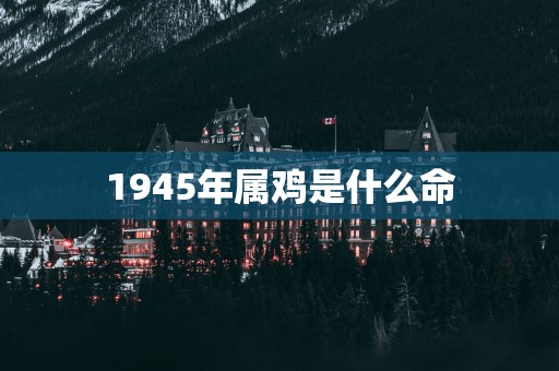 1945年属鸡是什么命