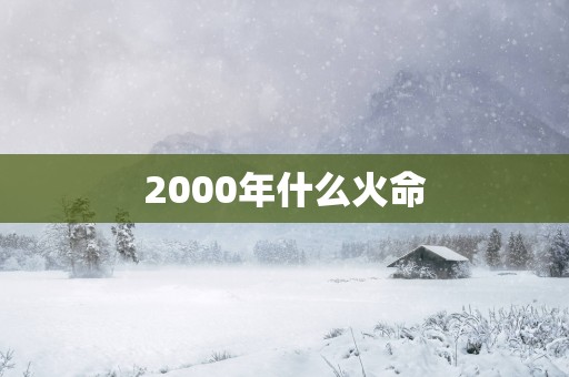 2000年什么火命