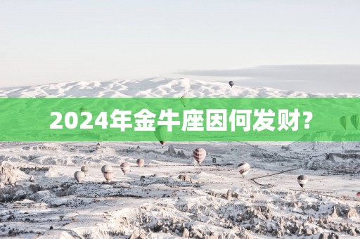 2025年金牛座因何发财？