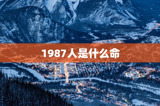 1987人是什么命