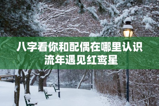 八字看你和配偶在哪里认识 流年遇见红鸾星
