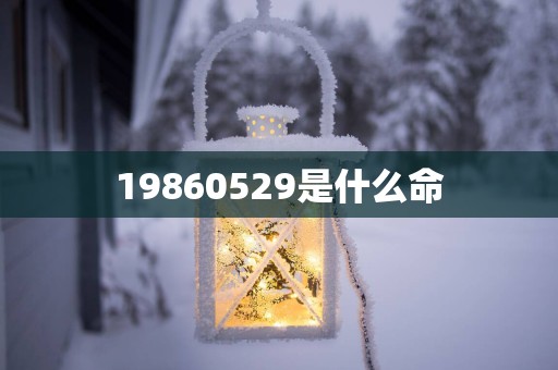 19860529是什么命