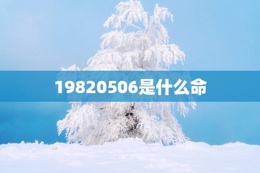 19820506是什么命