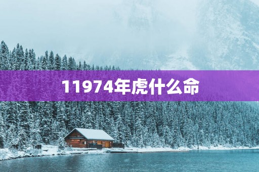 11974年虎什么命