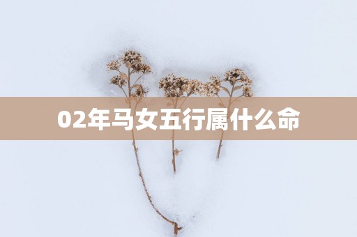 02年马女五行属什么命