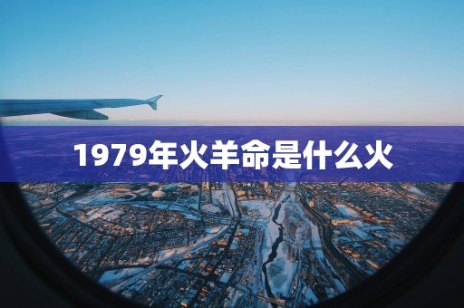 1979年火羊命是什么火