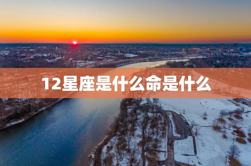 12星座是什么命是什么