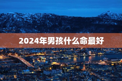 2025年男孩什么命最好