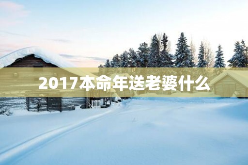 2017本命年送老婆什么