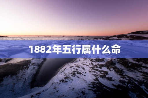 1882年五行属什么命
