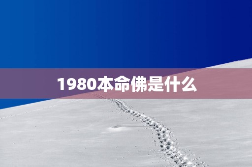 1980本命佛是什么