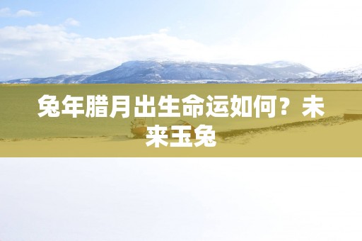 蛇年腊月出生命运如何？未来玉兔