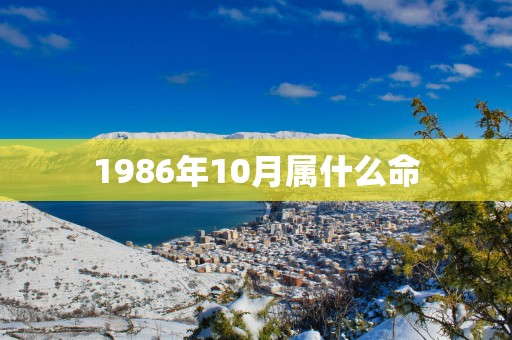 1986年10月属什么命