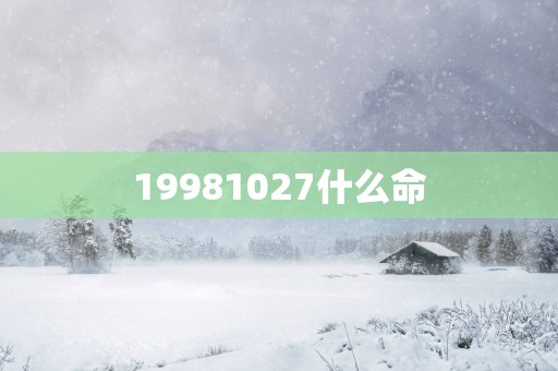 19981027什么命