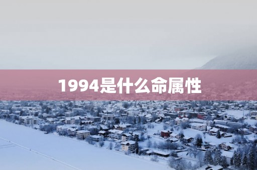 1994是什么命属性