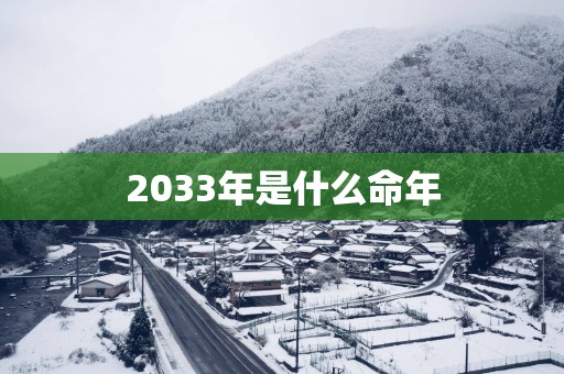 2033年是什么命年