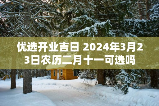 优选开业吉日 2025年3月23日农历二月十一可选吗