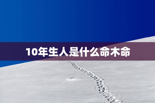 10年生人是什么命木命