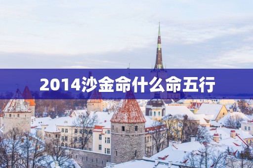 2014沙金命什么命五行