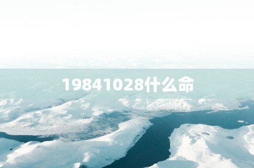 19841028什么命