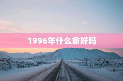 1996年什么命好吗