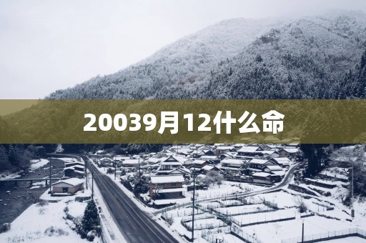 20039月12什么命
