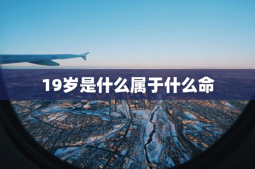 19岁是什么属于什么命