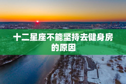 十二星座不能坚持去健身房的原因
