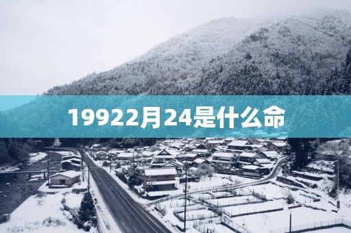 19922月24是什么命