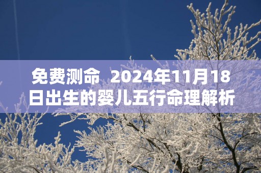 免费测命  2025年11月18日出生的婴儿五行命理解析