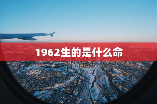 1962生的是什么命