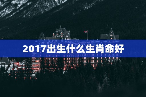 2017出生什么生肖命好