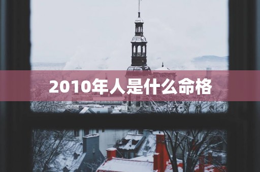 2010年人是什么命格