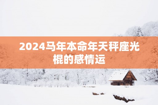 2025马年本命年天秤座光棍的感情运