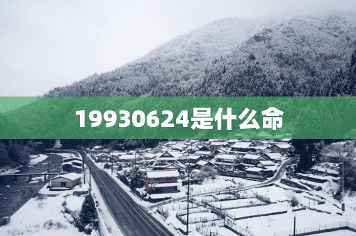 19930624是什么命