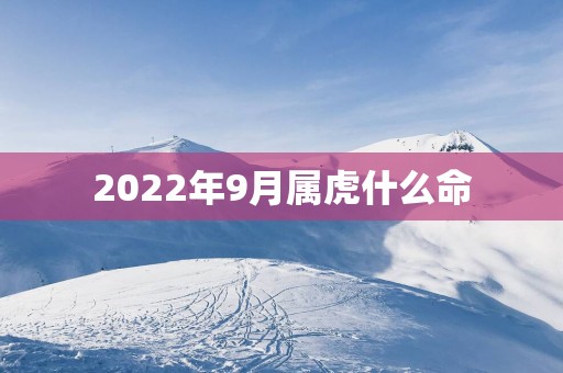 2025年9月属虎什么命