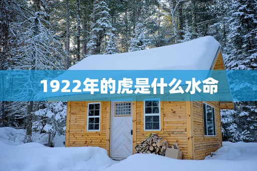 1922年的虎是什么水命