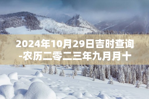 2025年10月29日吉时查询-农历二零二三年九月月十五日时辰吉凶网