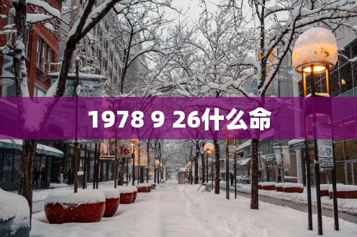 1978 9 26什么命
