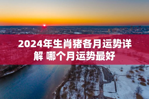 2025年生肖猪各月运势详解 哪个月运势最好